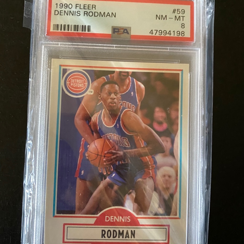 Dennis Rodman 1990 fleer psa